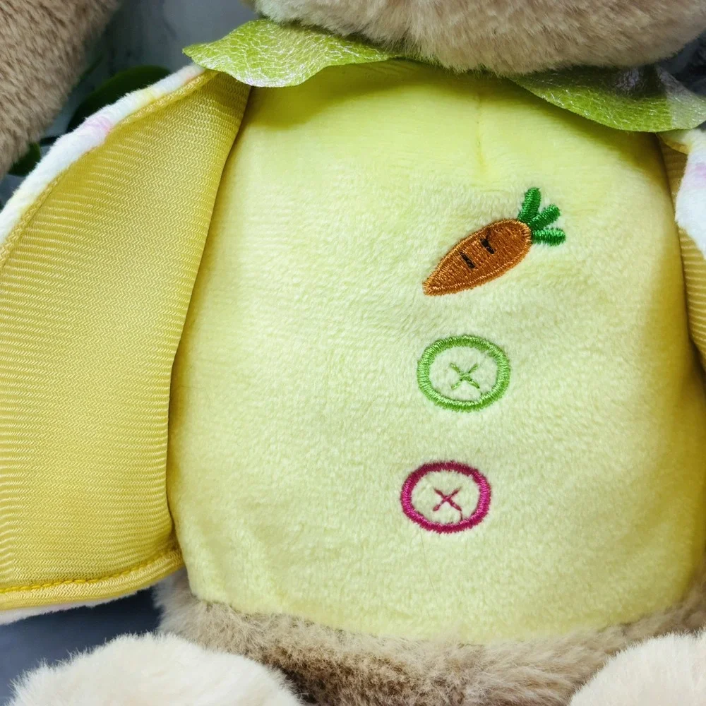 Fengtuo International (HK) Easter Bunny Rabbit‎ Tan Plush Pink Embroidered Nose
